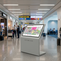 Kiosco Interactivo de 43 Pulgadas con Pantalla Táctil, Directorio Digital 4K, de Pie, para Centros Comerciales y Comercios Minoristas