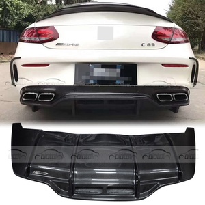 ครีบกันชนหลังคาร์บอนไฟเบอร์ทรง PSM สำหรับ Mercedes Benz W205 C Class - Product Image 2