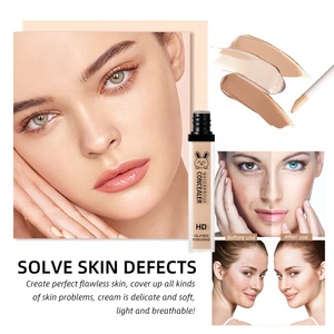 Maquillaje líquido, práctica cobertura completa, <span class=keywords><strong>ojeras</strong></span>, imperfecciones, 3 colores, <span class=keywords><strong>corrector</strong></span> <span class=keywords><strong>de</strong></span> <span class=keywords><strong>contorno</strong></span> facial <span class=keywords><strong>de</strong></span> piel oscura - Product Image 6
