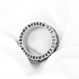 แหวนดอกไม้เหล็กไทเทเนียมสำหรับผู้ชาย ดีไซน์หมุนได้ ชุบเงิน 925 สำหรับเครื่องประดับแฟชั่น - Product Image 3