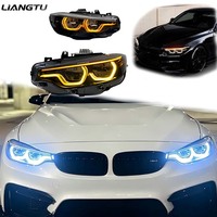 Phares avant LIANGTU Auto V2 V3 IKON Shadow pour BMW Série 4 F32 F36 F80 F82 M3 M4 2013-2019, phares LED gauche et droit pour voiture