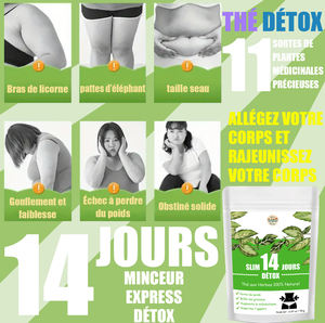 Thé minceur 14 jours, brûleur de graisse, stimulant métabolique et coupe-faim, herbes naturelles biologiques, santé - Product Image 2