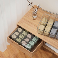 Organisateur de sachets de thé avec cloisons amovibles, boîte de rangement pour armoires de cuisine contenant des sacs de boissons