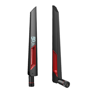 Antenne SMA double bande 2,4/5,8 GHz à gain élevé 5dBi avec revêtement en caoutchouc noir pour routeur sans fil, antenne Wi-Fi extérieure - Product Image 1