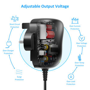 อะแดปเตอร์ AC/DC อเนกประสงค์ 36W สำหรับจ่ายไฟแล็ปท็อป กล้องวงจรปิด ปรับแรงดันไฟฟ้าได้ 3V 12V พร้อมระบบ OTP รับประกัน 2 ปี หัวต่อแบรนด์ดัง - Product Image 2