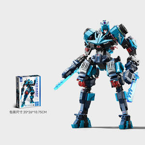 Blocs de construction originaux Sembo Robots Mecha 1800+ pièces, figurine micro-particules science-fiction avec articulations mobiles pour adolescents - Product Image 3