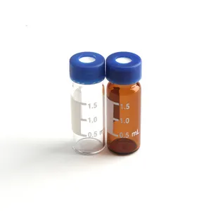 Groothandel Lab Levert 1.5 Of 2 Ml Transparante En Amber Glazen Fles Hplc Monster Flesjes Met Silica Ptfe Septa