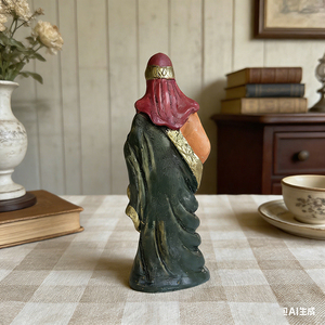 Molde <span class=keywords><strong>de</strong></span> silicona retro europeo con figura humana sosteniendo bastón, estilo clásico del Viejo Mundo, para arte DIY, velas, resina, yeso y decoración del hogar. - Product Image 3