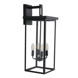 Lanterne da Esterno Impermeabili Nere da 26 Pollici con Spedizione Gratuita dagli USA, Luci a Sospensione per Portico, Garage, Balcone con Controllo a Interruttore - Product Image 5