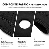 Genouillères de sécurité sportives OEM, rembourrages en SBR et Spandex, épaisses, professionnelles, respirantes, antidérapantes, fermeture auto-agrippante, unisexe, pour adultes.