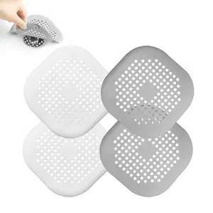 Silicone Hair Stopper Silicone Hair Catcher Shower Drain Covers Silicone Floor Drain Sink Strainer for Bathroom Bathtub Kitchen