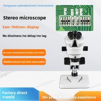 Wholesale REHAZE Binocular Stereo Microscope SZM-7045SM Display Continuous Zoom Natural Light External LED Illumination No