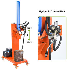 Rajadora de Leña Hidráulica Vertical, Máquina Eléctrica para Partir Troncos, para Uso Agrícola y Forestal, Capacidad de 22 Toneladas - Product Image 5
