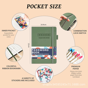 Courroie multifonctionnelle pour registre <span class=keywords><strong>de</strong></span> comptes Mot <span class=keywords><strong>de</strong></span> passe Enregistrement Gestionnaire <span class=keywords><strong>de</strong></span> site Web Internet <span class=keywords><strong>Journal</strong></span> Offre Spéciale explosions Cuir - Product Image 4