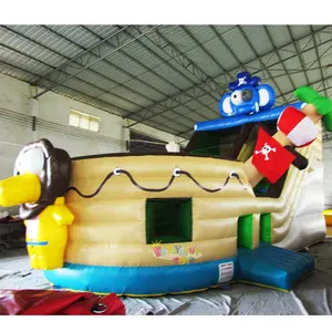 Guangzhou Bouncer Bouncy Pirate Ship Bounce Aufblasbare Pirate Ship Bouncer Moonwalk Aufblasbare Bouncer Jumping Bouncy