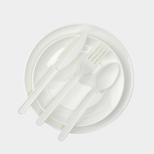 Compostable và phân hủy sinh học 7 inch cpla dao kéo Set-PLA dao kéo dao muỗng nĩa cho các bên - Product Image 3
