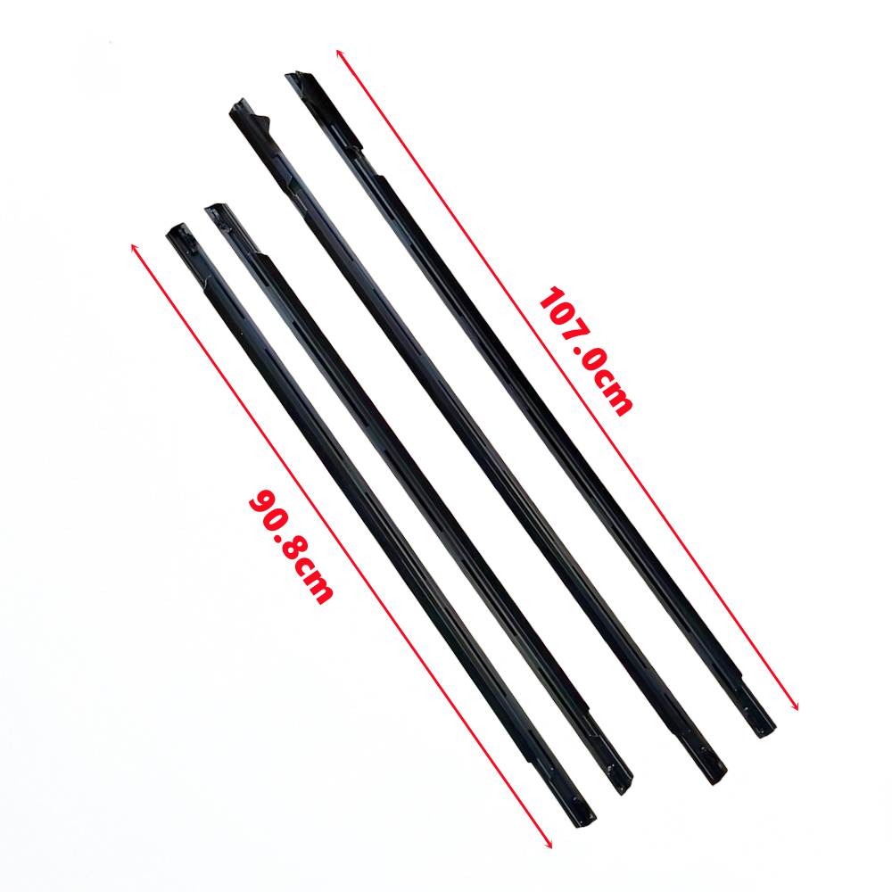 Sello De Goma Para Puerta Trasera De Ford Fiesta MK7 (2008-2013) - Lado Izquierdo O Derecho, Negro