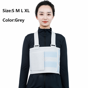 Attelle de soutien thoracique médicale réglable avec bretelles, enveloppe de compression pectorale pour fracture de la clavicule et récupération post-chirurgie thoracique - Product Image 1