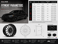 Nuevas Llantas de Aleación Personalizadas ZL para Mercedes Clase C W206 de 18-20 Pulgadas, Monobloque de Aluminio Forjado, Multirradio, ET 35 mm