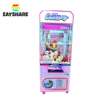 Machine de jeu d'arcade de grue jouet personnalisée Distributeur automatique de poupées à griffes en peluche à pièces avec accepteur de pièces