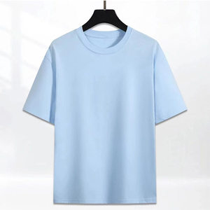 Camiseta Casual <span class=keywords><strong>para</strong></span> Hombre, Superventas 2026, de Alta Calidad, Algodón Puro Suave, Transpirable, Agradable al Tacto, con Cuello Bordado - Product Image 2