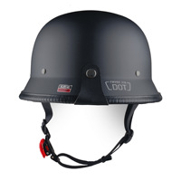 Casques de moto Huaxia ABS, design allemand, demi-casques avec protections d'oreilles, certification DOT CE