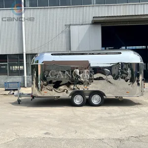 Carrito de Comida Popular en Polonia, de Acero Inoxidable, para Helados, Camión Eléctrico de Comida Rápida, Remolque Móvil de Comida - Product Image 2