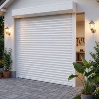 Porte à enroulement en polymère haute vitesse, construction en alliage d'aluminium, isolation thermique moderne, pour garage industriel, entrepôt, extérieur