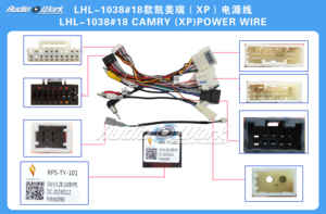 安卓2 Din车载收音机多媒体播放器通用配件电线适配器连接器插头电缆18凯美瑞 (XP) - Product Image 2