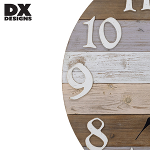 Decorazione della casa orologio decorativo Patchwork Vintage in <span class=keywords><strong>legno</strong></span> soggiorno orologio <span class=keywords><strong>da</strong></span> <span class=keywords><strong>parete</strong></span> decorativo per la casa - Product Image 4