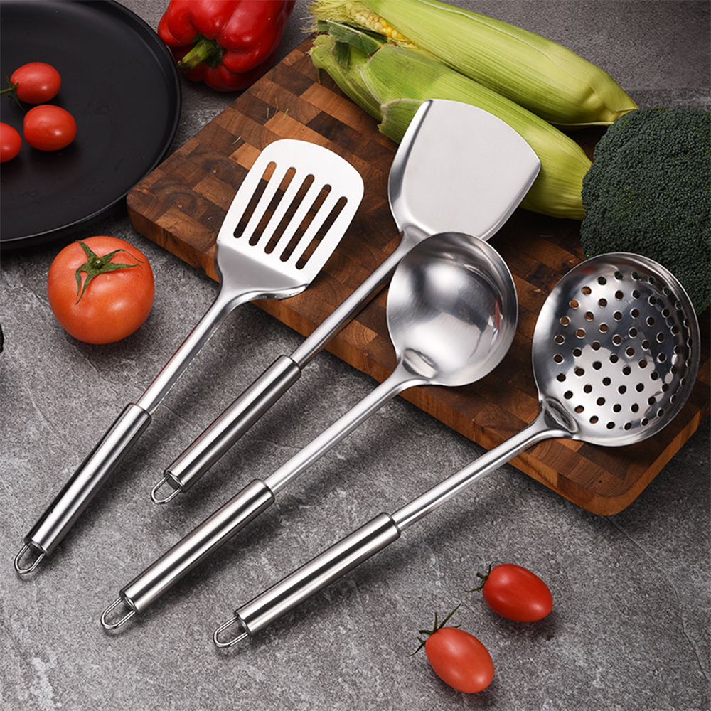 Top Seller 4/7-Piece Stainless Steel Cooking Utensils Set Spoons Serving Ladle Food Grade Accessories Tools Kitchenware Sets · image 3