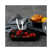 Vente en gros 750ml 150set Micro-ondes et réfrigération Boîte à bento en plastique jetable pour le déjeuner récipients d'emballage alimentaire à emporter