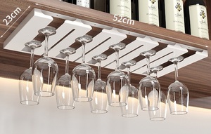 Simplicity Hanging Shelving Goblet Hanger <strong>Wine</strong> Glass <strong>Rack</strong> Stainless Steel Large Capacity Goblet Hanger Hanging Shelf - Product Image 3
