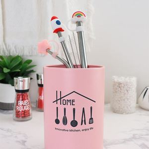 Home Utensils <b>Kitchen</b> Chopsticks <b>Storage</b> Container Draining Chopsticks Bucket Stainless Steel Chopstick Holder - Product Image 4