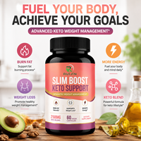 Capsules Keto BHB OEM - Boost Minceur, Gestion du Poids, Brûleur de Graisse, Soutien Métabolique et Énergétique, Supplément de Cétones Exogènes - 60 Comprimés