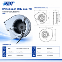 Ventilador Centrífugo Industrial de Doble Succión D2E133-AM47-01, Motor Duradero, Solución de Ventilación de Alto Flujo de Aire, Equipo de Automatización