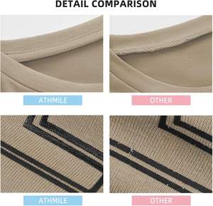 Camiseta básica extragrande para mujer 2025, camisetas holgadas de punto transpirables de manga corta con cuello redondo para verano, ropa de playa larga informal - Product Image 5