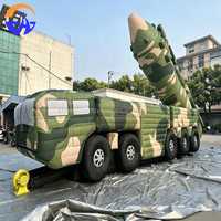 Fausse cible gonflable, modèle de char et de véhicule lance-missiles, accessoires gonflables pour exercices en extérieur et décoration