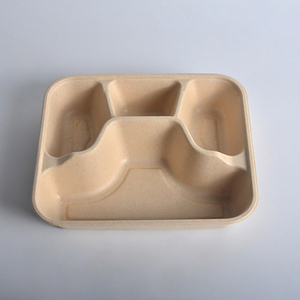 Khay Thức Ăn Phân Hủy Sinh Học 3 <span class=keywords><strong>4</strong></span> 5 Khay Takeway Có Nắp - Product Image 4