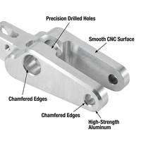 Support de fourche en alliage d'aluminium 6061 usiné sur mesure par CNC, fourche de charnière usinée avec précision pour l'automatisation industrielle OEM ODM