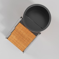 Baignoire de trempage à froid OEM/ODM en acier inoxydable 304 et bois de pin rouge canadien avec refroidisseur 1HP pour la récupération musculaire en extérieur