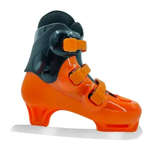 Sapatos de pista confortáveis para adultos e crianças, patins de gelo de casca dura, design clássico