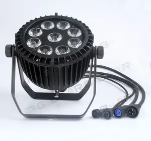 rigeba high quality 9*15w RGBWAUV 6in1 waterproof outdoor led par can light for landscape