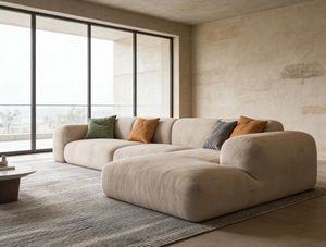 <span class=keywords><strong>Canapé</strong></span> modulaire en forme de L, tissu de qualité supérieure, grande taille 270 cm, tons <span class=keywords><strong>beige</strong></span> et marron, pour salon spacieux - Product Image 5