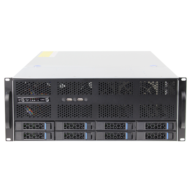 OEM 4U Rack 8-disk Hot-swappable 4GPU Graphics Card AI High-performance Computing Server Chassis EATX