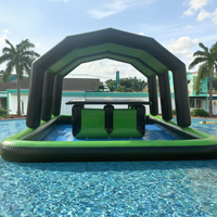 Bar flottant personnalisable pour piscine, cabane avec sièges, fête en usine, gonflable pour usage résidentiel ou scolaire