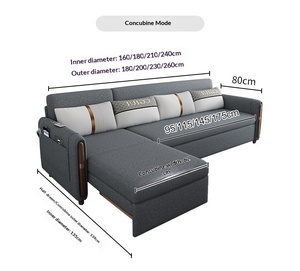 Sofá Cama Plegable Multifuncional de Tela y Metal, Diseño Moderno, Mueble para el Hogar, Ideal para Espacios Pequeños - Product Image 2
