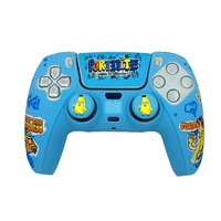 Housse de protection antidérapante en silicone doux et agréable pour la peau pour manette PS5, motif de jeu, revêtement en caoutchouc