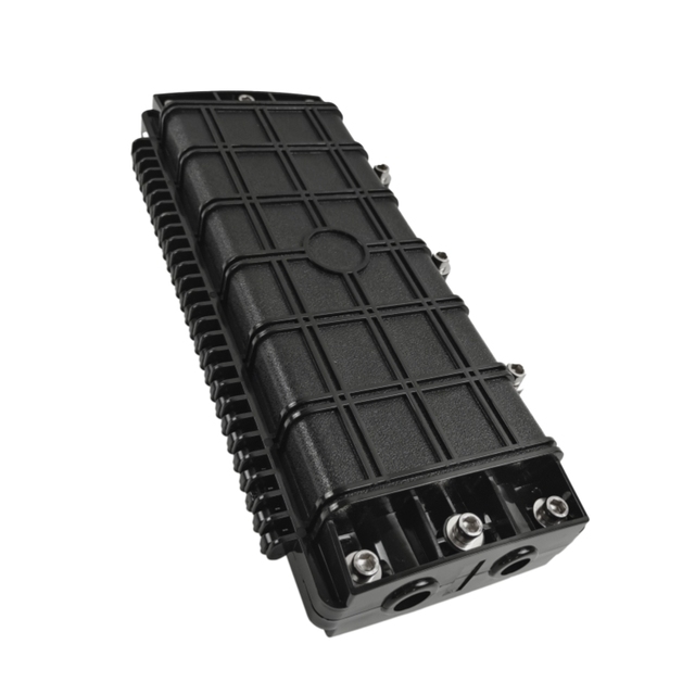 2 in 2 Out Horizontal Fiber Optic Splice Closure IP65 Waterproof ABS Optical Cable Joint Box 24-96 Core Splicing Enclosure