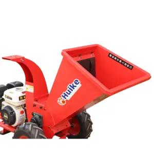 Huike garden machine mulching mobile wood shredder chips making diesel electric forestry wood working chipper wood chip mulch